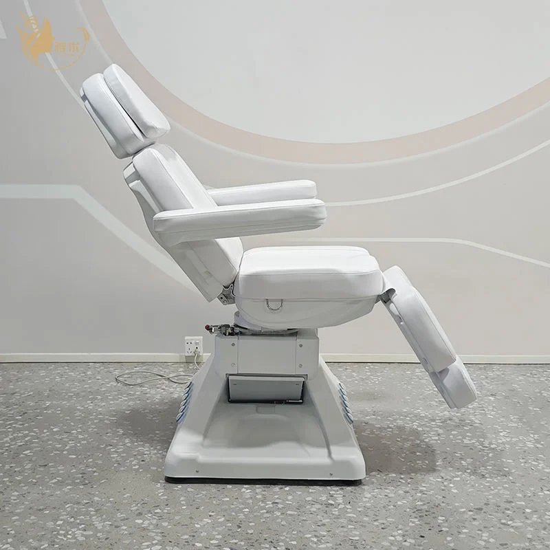 Electric Massage Table Metal Frame Synthetic Leather Upholstery Adjustable Spa Bed For Professional Beauty Salon Therapy Room