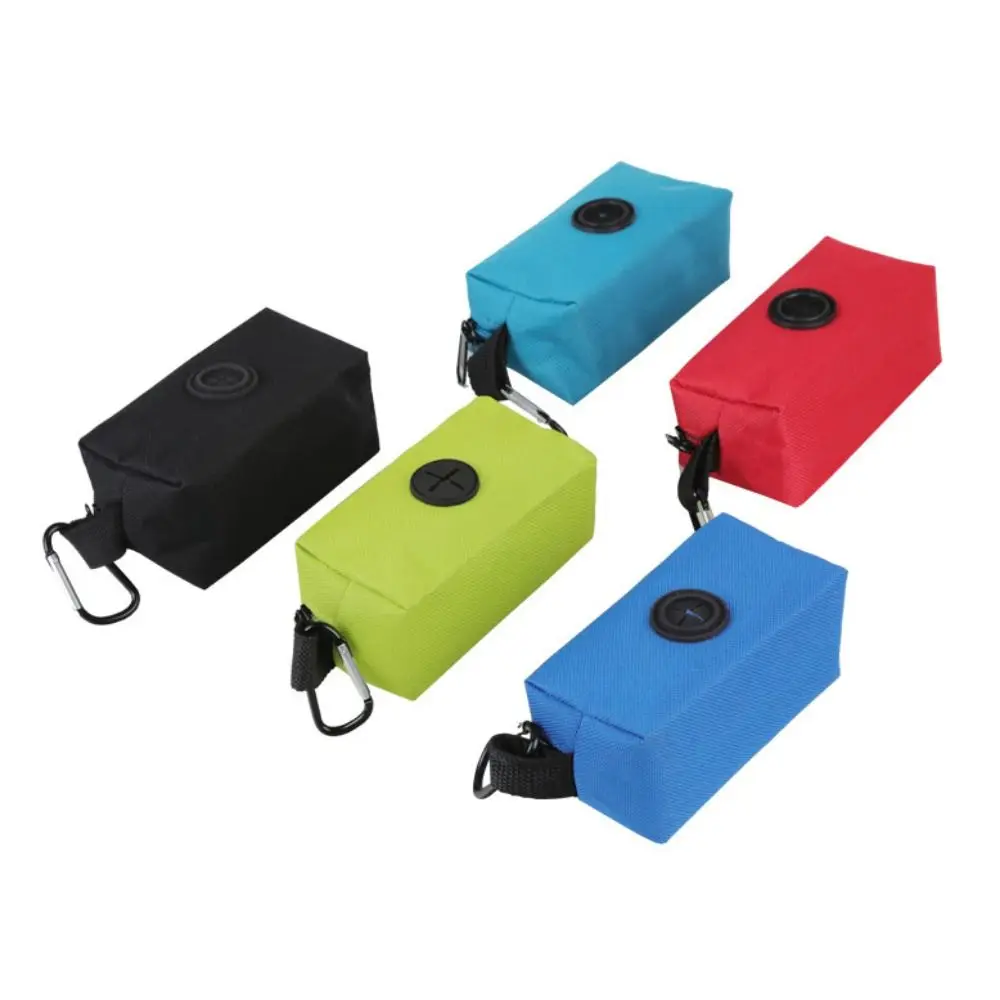 Oxford Dog Poop Bag Dispenser Leakproof with Metal Buckle Pet Poop Bag Holder Pick-Up Bags Holder Pet Waste Bag Carrier