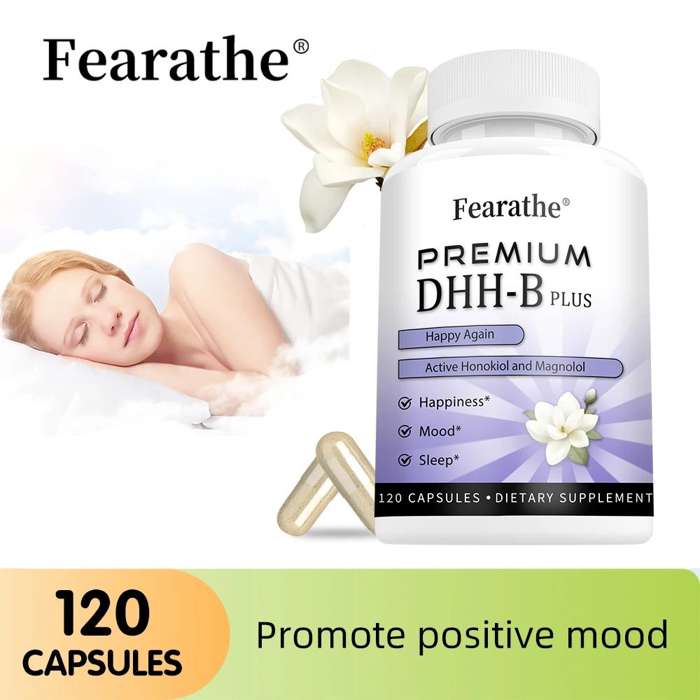 

Organic DHH-B Capsules with Ashwagandha, Chamomile, Lavender - Mood, Sleep & Cellular Health, Energy & Immune Booster, Vegan