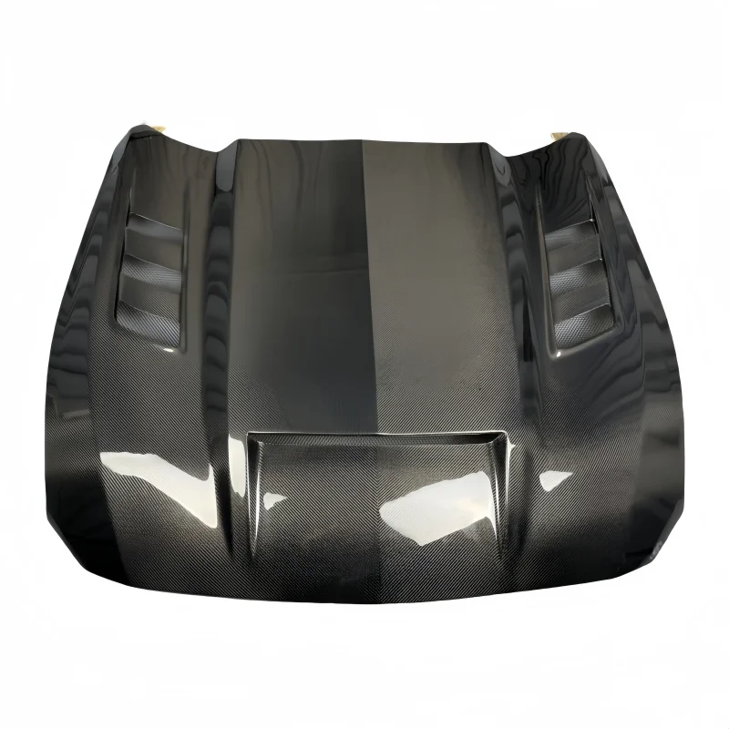 ForFord Mustang GT Dark Horse S650 2024   TF Type Carbon Fiber Ventilation Hood Engine Cover