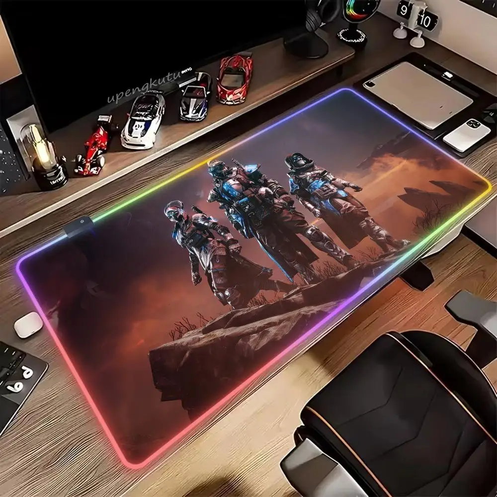 

Game Destiny Mouse Pad RGB HD XXL Cute Mouse Pad Keyboard Mousepad PC Large Table Pad Gaming Laptop LED Desk Mat