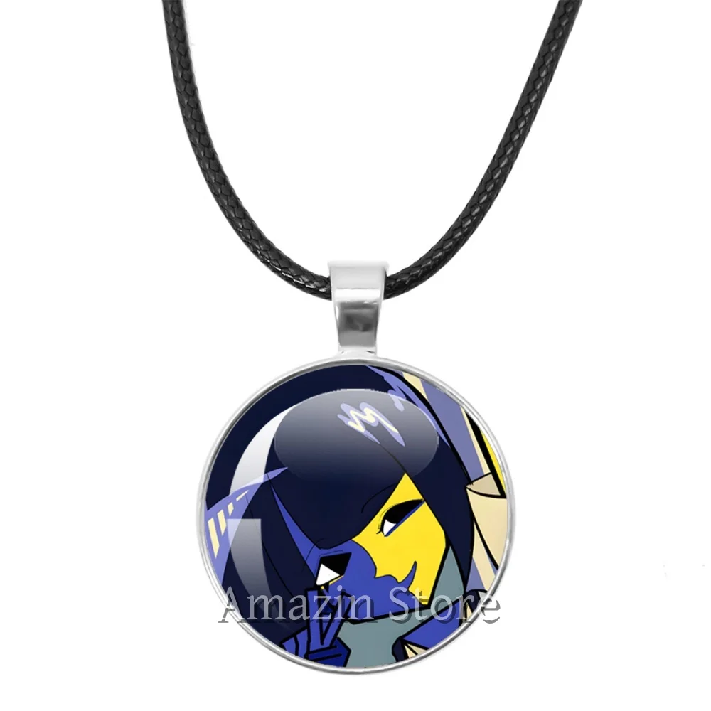 Ena Graphic Sthetic Rain Rock Anime Pendant ENA Dream BBQ 25mm Leather Rope Necklace Cartoon Accessorie Clothes Decoration