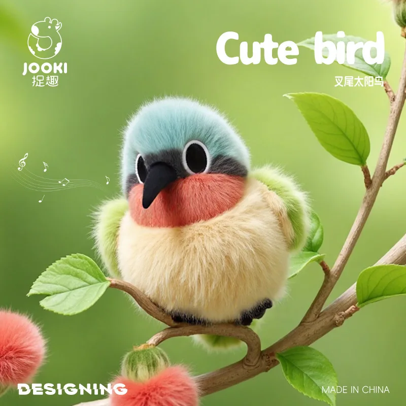 

Cute Snowy Owl Stuffed Plush Toys Fluffy Bird Backpack Key Pendant Kingfisher Sparrow Myna Razorbill for Kids Birthday Gifts
