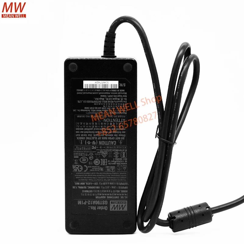 

MEAN WELL Power Supply Original 90W AC-DC Reliable Green Industrial Adaptor GST90A12 GST90A15 GST90A19 GST90A24 GST90A48-P1M