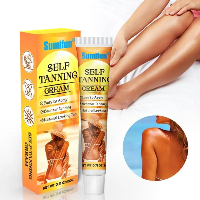 Self Tanning Cream Intensive Sunless Self Tanning & Body Bronzer Gel Brown Tanning Accelerator Gel,Bronzer Lotion Tanning Lotion