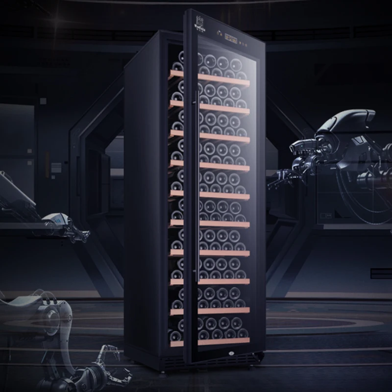 JIUFU Luxury Semiconductor Electric Refrigerator Wine Cooler Stainless Steel Thermostatic Wine Cabinet