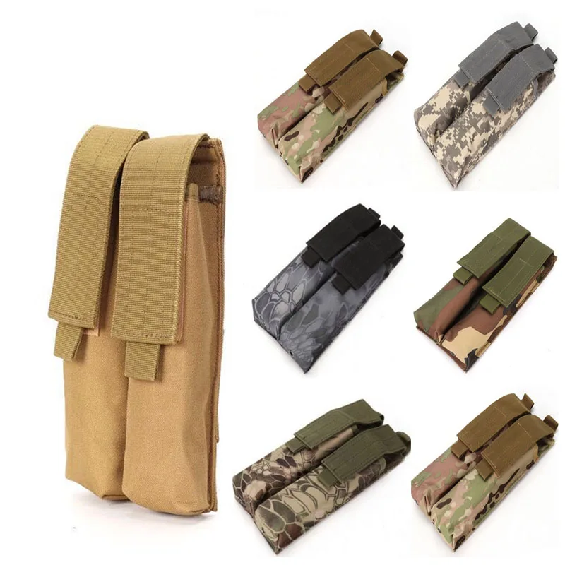 Tactical P90 Molle Double Magzine Pouch Outdoor Utility Hunting Waist Bag Double Ammo Bag Mag Carrier Utility Case Pack