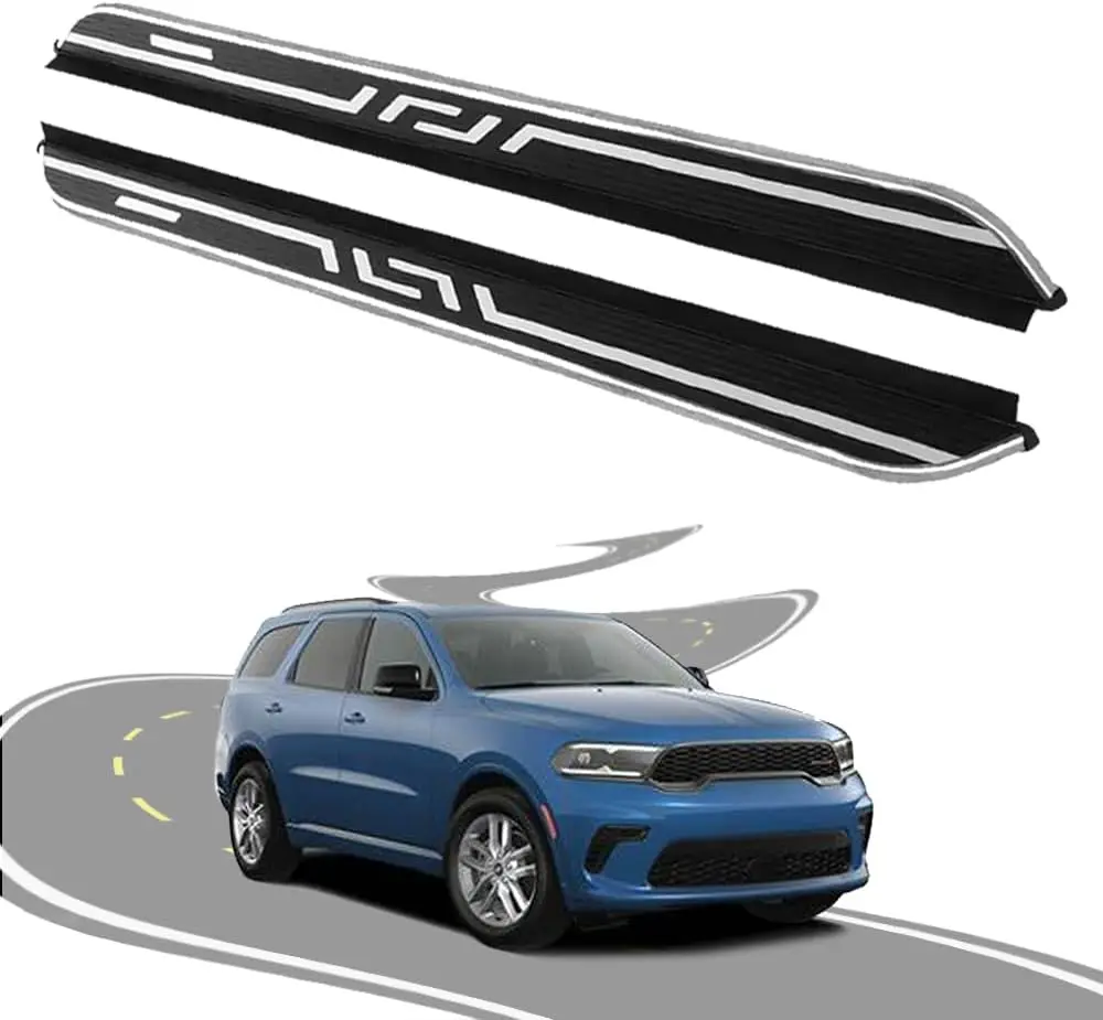 

Фиксированная подножка из 2 предметов подходит для Dodge Durango 2018-2024 2025 GT, защитная планка для боковой ступени, аксессуары для педалей Nerf Bars с кронштейнами