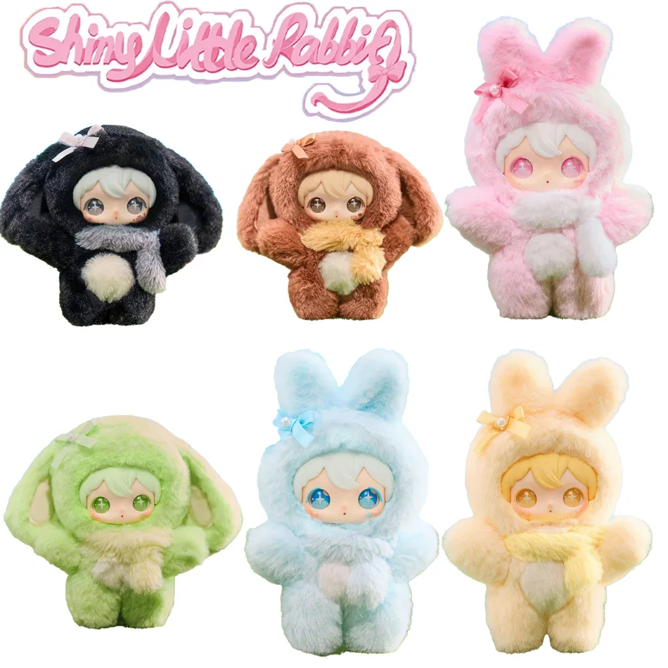 Caja ciega de muñeca de vinilo de dibujos animados de conejo Shyshy de Anime-juguete colgante de mochila hecho a mano sorpresa de moda para regalo Shining World Series