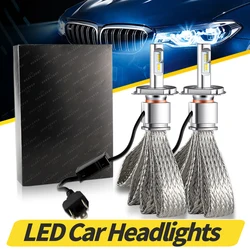 2X ไฟตัดหมอกไฟหน้า H1 H3 H4 9003 HB2 H7 H8 H9 H11 9005 HB3 9006 HB4 9012(HIR2) LED ชุดไฟหน้าหลอดไฟ 9600LM 6000K สีขาว
