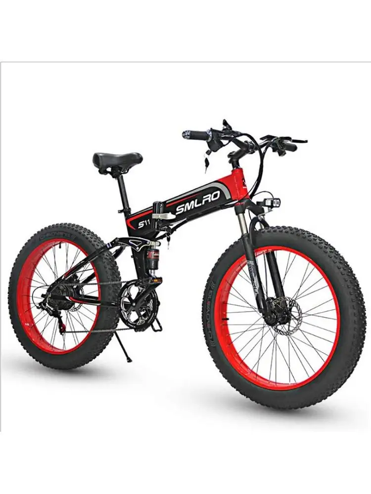 AliExpress NONE Wholesale Mountain E-Bike Bicycle 26 Inch 21 Speed Folding Snow Beach Bike Electric with Fat Tire for Sales
