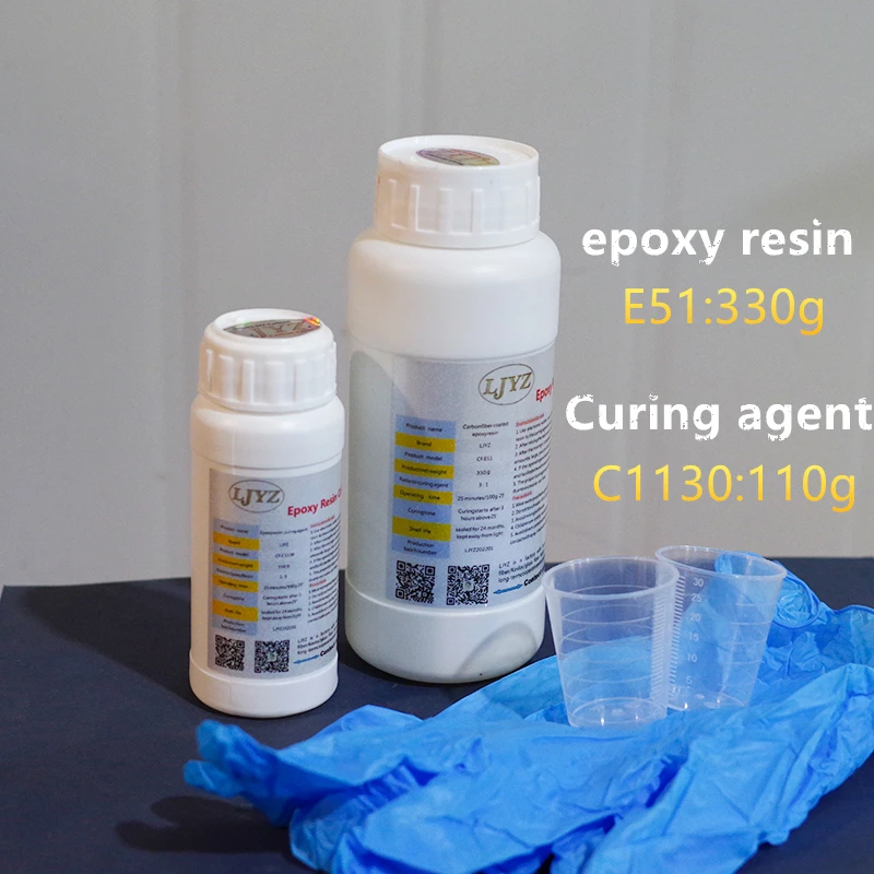 Carbon fiber resin epoxy E51 3:1 AB Glue High gloss easy to penetrate Forhandmade DIY Carbon fiber surface impregnating Glue