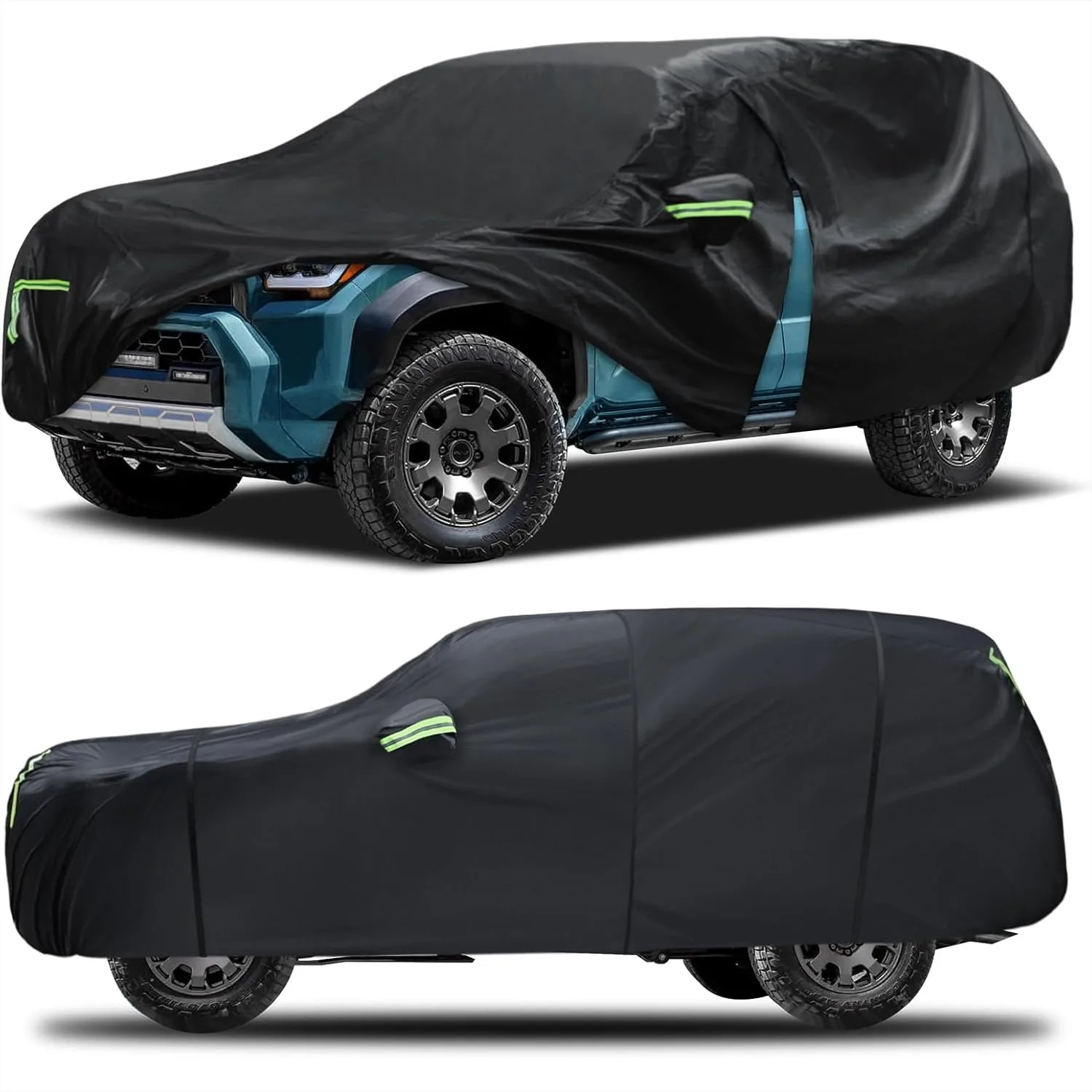 

Custom Fit Car Cover for Toyota 4Runner 1995-2025, 6-Layer Truck Cover All Weather Outdoor Protection with Reflective Strips