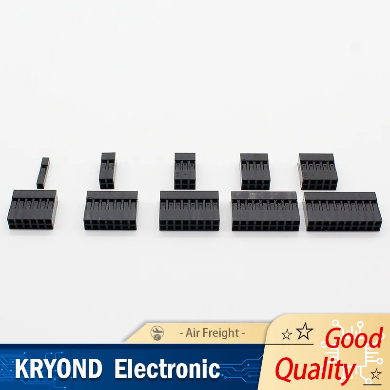 Double Row Dupont Kit 1P 2x2 2x3 2x4 2x5 2x6 2x7 2x8 2x9 2x10 Pin Housing Plastic Shell Terminal Jumper Wire Connector Set