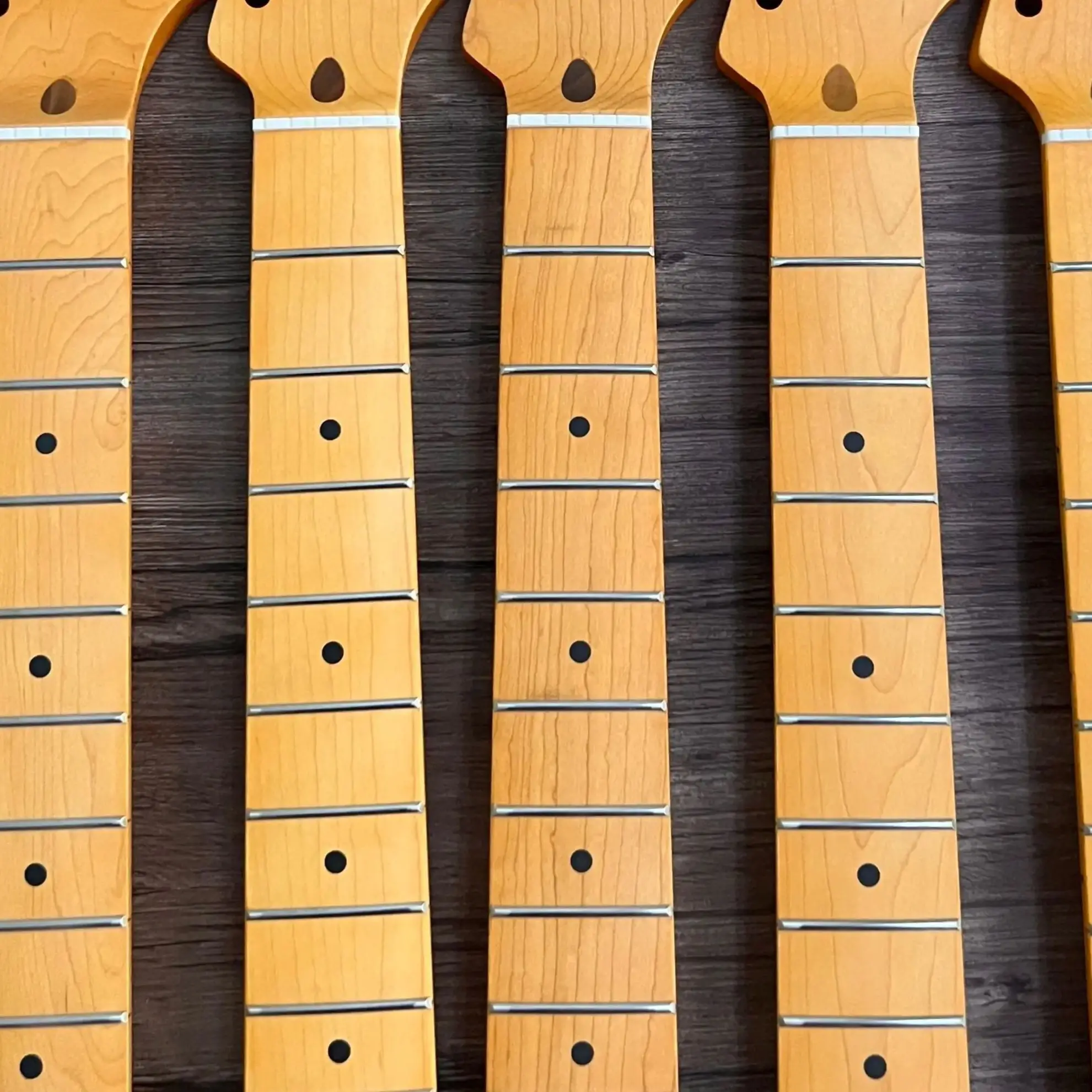 Vintage ST Guitar Neck 1957 Style Aged Yellow Matte Finish Solid Alder Wood with Adjustable Truss Rod for DIY Luthier Project
