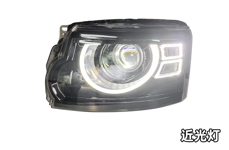 Car Headlight assembly Led Daytime Running DRL Head lamp Low High Beam for Land Rover Discovery 4 10-17 Turn signal