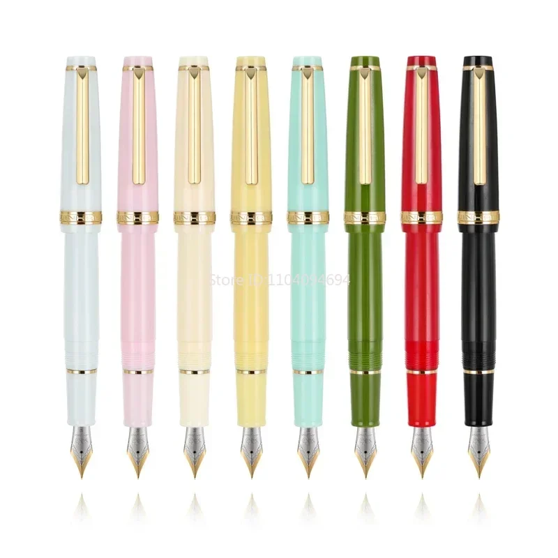 16 Styles Jinhao 82 Series Fountain Pen Acrylic F 0.5mm Nib School Office Supplies Business Writing Ink Pens Gold/Silver Clip