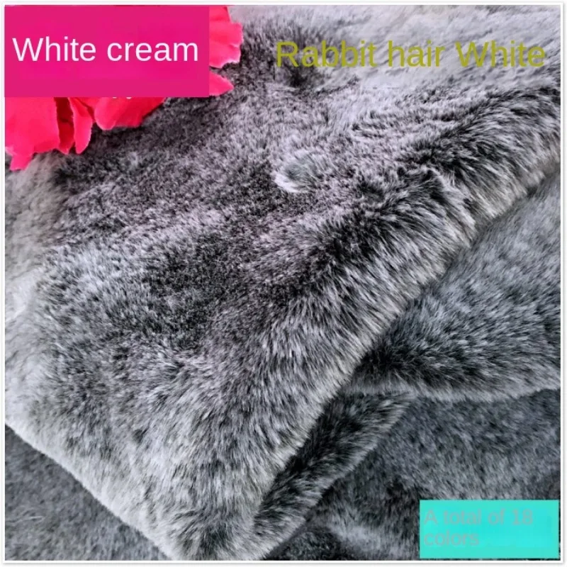 Plush Fabric Imitation Rabbit Hair Collar Artificial Fur Jacket Vest Clothing Counter Cloth Photography Background By The Meter