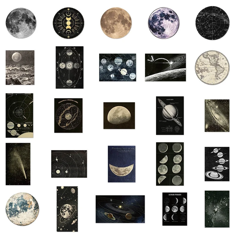 50PCS Planet Moon S…