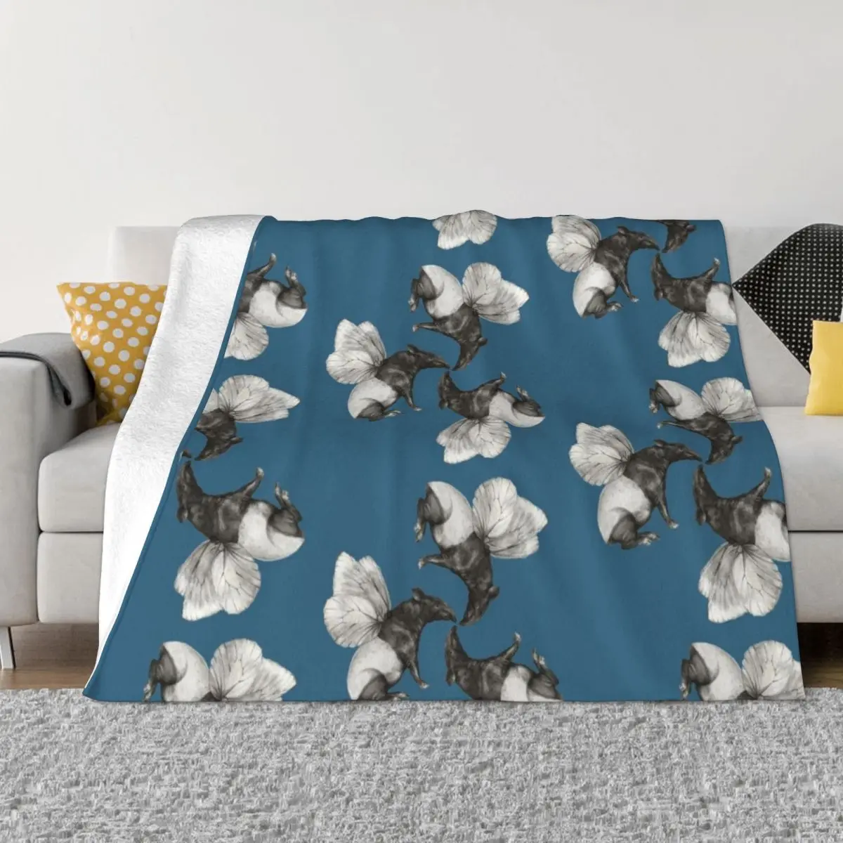 

Flying tapirs Throw Blanket Furry Blanket For Sofa Bed blanket