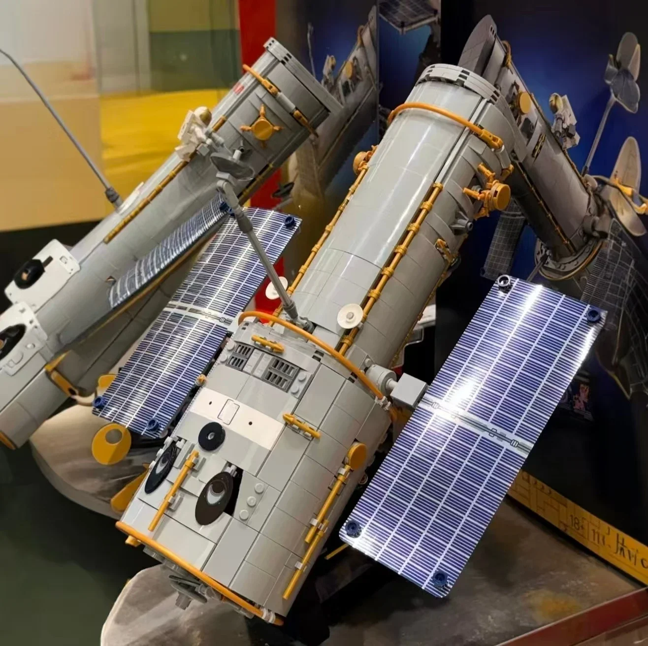 2026 New 1252pcs Observatory Space Exploration Satellite Orbital Space Telescope Building Blocks Puzzle Model Toy Ornament Gifts