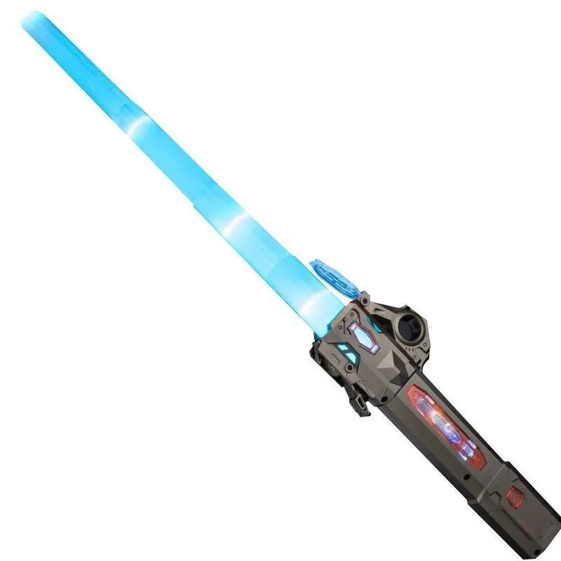Children's boy laser sword planet telescopic light-up sword two-in-one multicolor flashing fluorescent stick toy gift