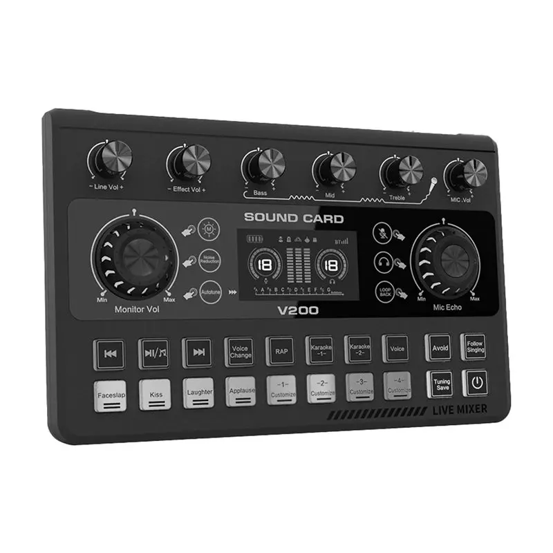 Leading-Sound Card& Audio Interface-Digital Live Streaming-External Recording Sound Card