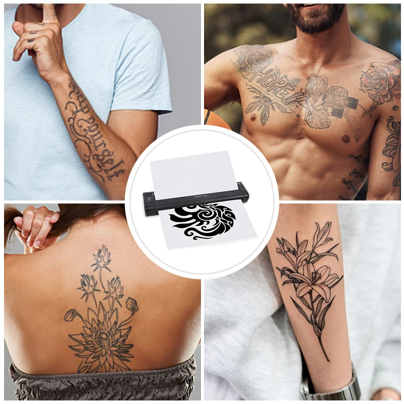 Tattoo Stencil Printer Thermal Template Machine Rechargeable BlueTooth Tattoo Printer New Tattoo Transfer Machine