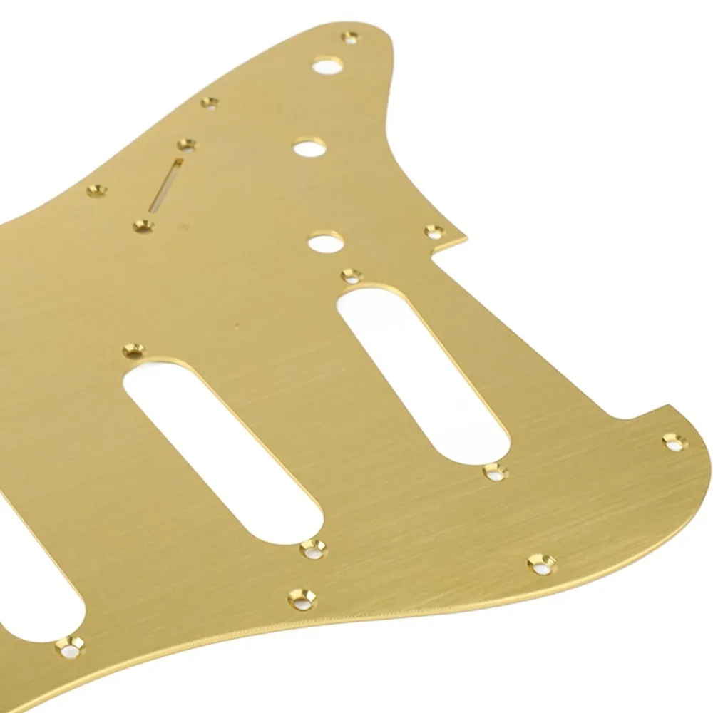 Aluminum Alloy Electric Guitar Pickguard​ ​Panel Cover​ ​Front Plate​ For ​Strat Pickguard ​SSS Silver/Black/Gold