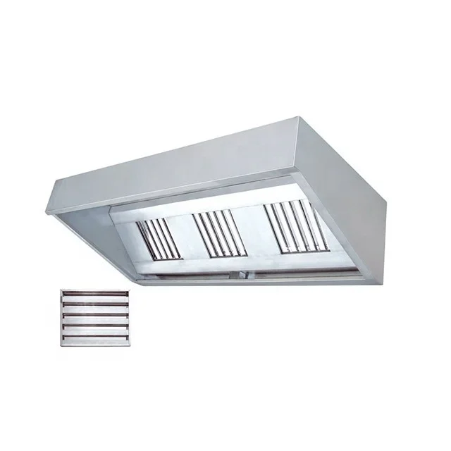 Stainless Steel Restaurant Cooker Range Hood in Indonesia/Kitchen Cooker Extractor Hood Factory/Commercial Exhaust Hood