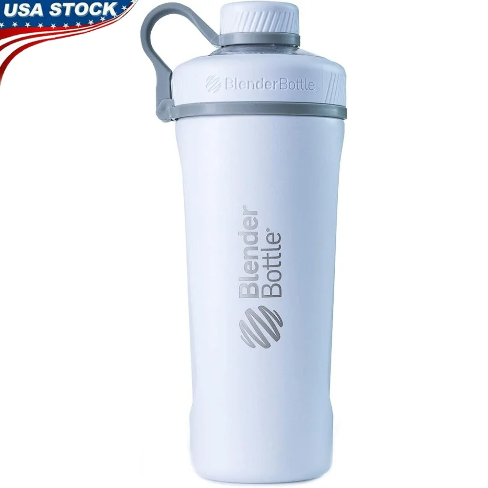 

Insulated Stainless Steel Shaker Cup with BlenderBall Whisk 26oz Leakproof Water Bottle Smooth Shakes and Supplements