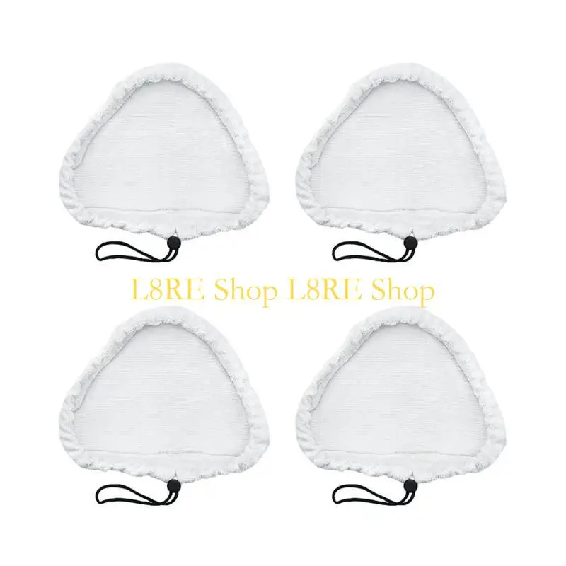 L8RE 3/6/8Pcs Microfiber Steam Mops Replacement Triangles Mops Pads Fit for H20 S302