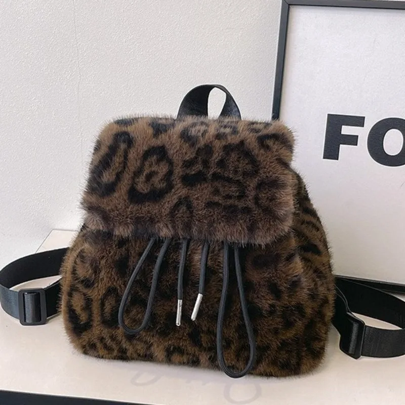 

Повседневные меховые детские сумки через плечо в стиле ретро для женщин, сумки на плечо, универсальные модные леопардовые сумки и сумки, дизайнерская сумка