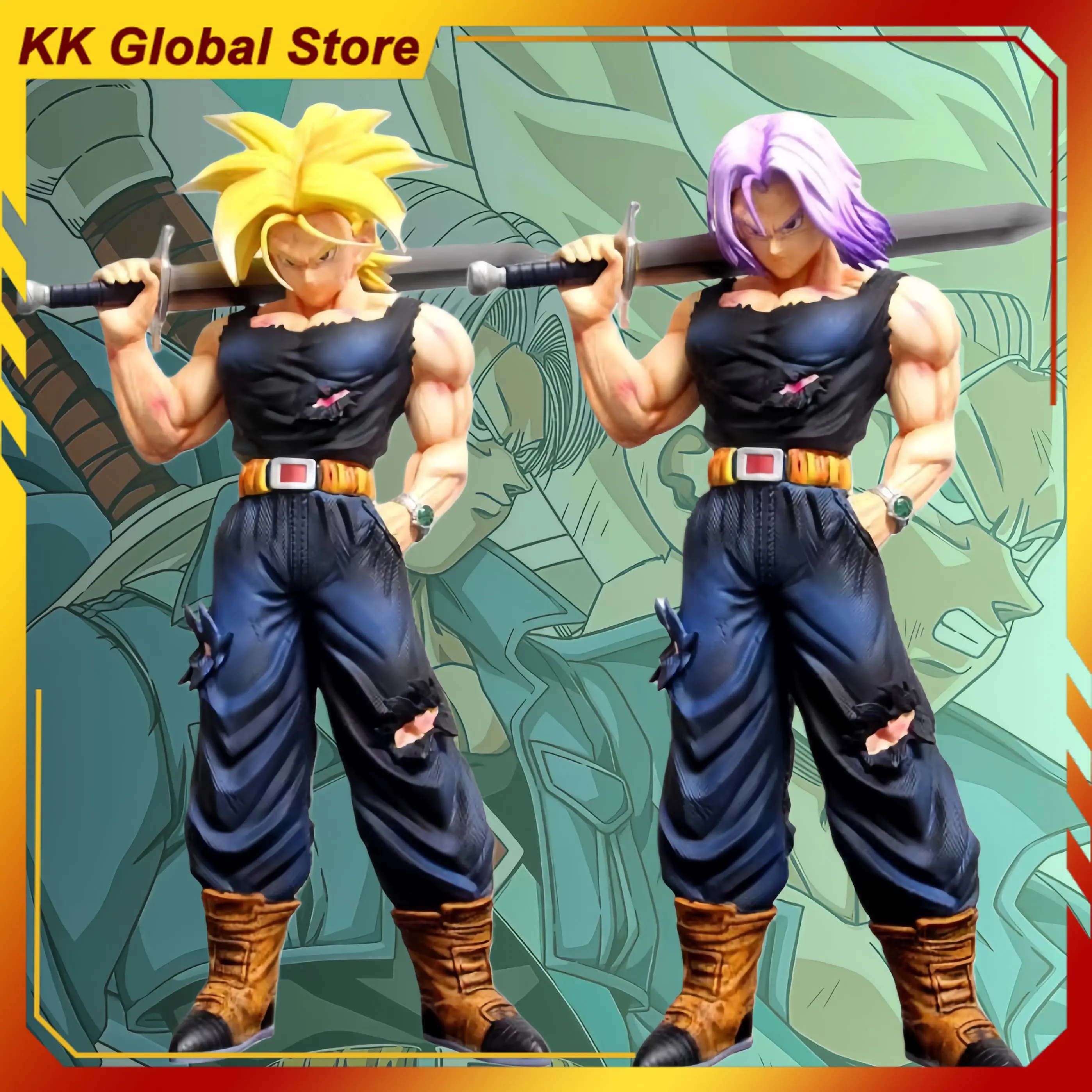 

30cm Dragon Ball New Anime Figure Torankusu Perimeter Resin Model Statue Desktop Decoration Ornaments Kids Birthday Gifts Toys