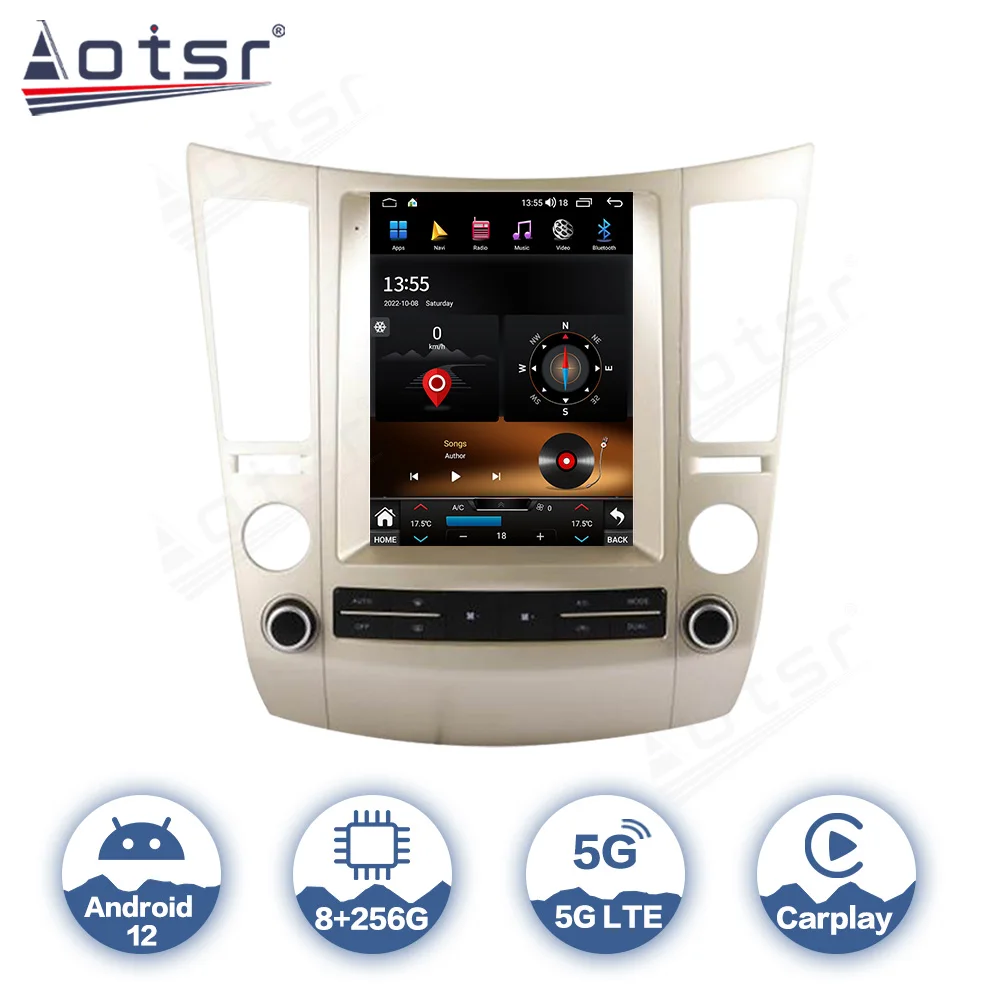 

6+128G For Hyundai Veracruz IX55 2007 - 2012 Tesla Styel Android Screen Car Radio Multimedia Player GPS CarPlay AutoRadio