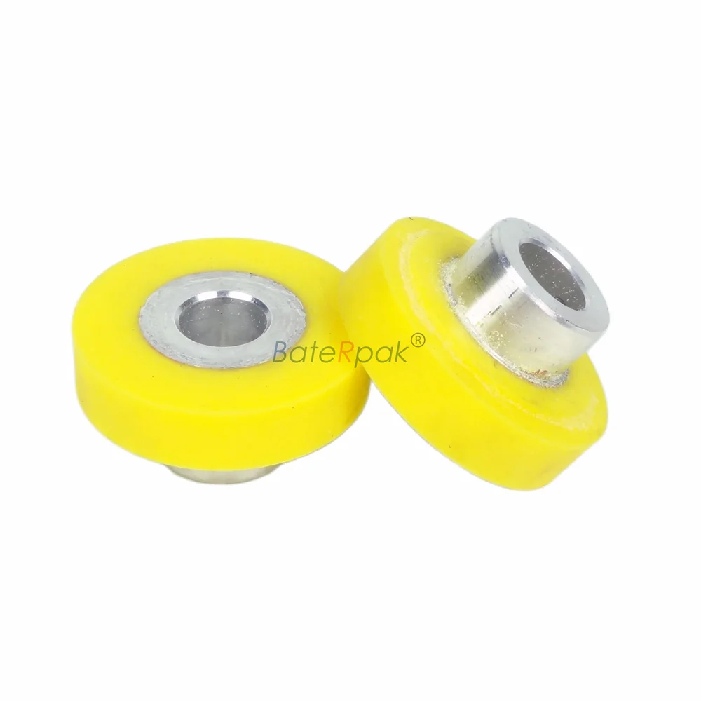 

BateRpak 14mm Vertical Packaging Machine Spare Part,Yellolw Ruber Film Press wheel,1pair=2pcs wheel price