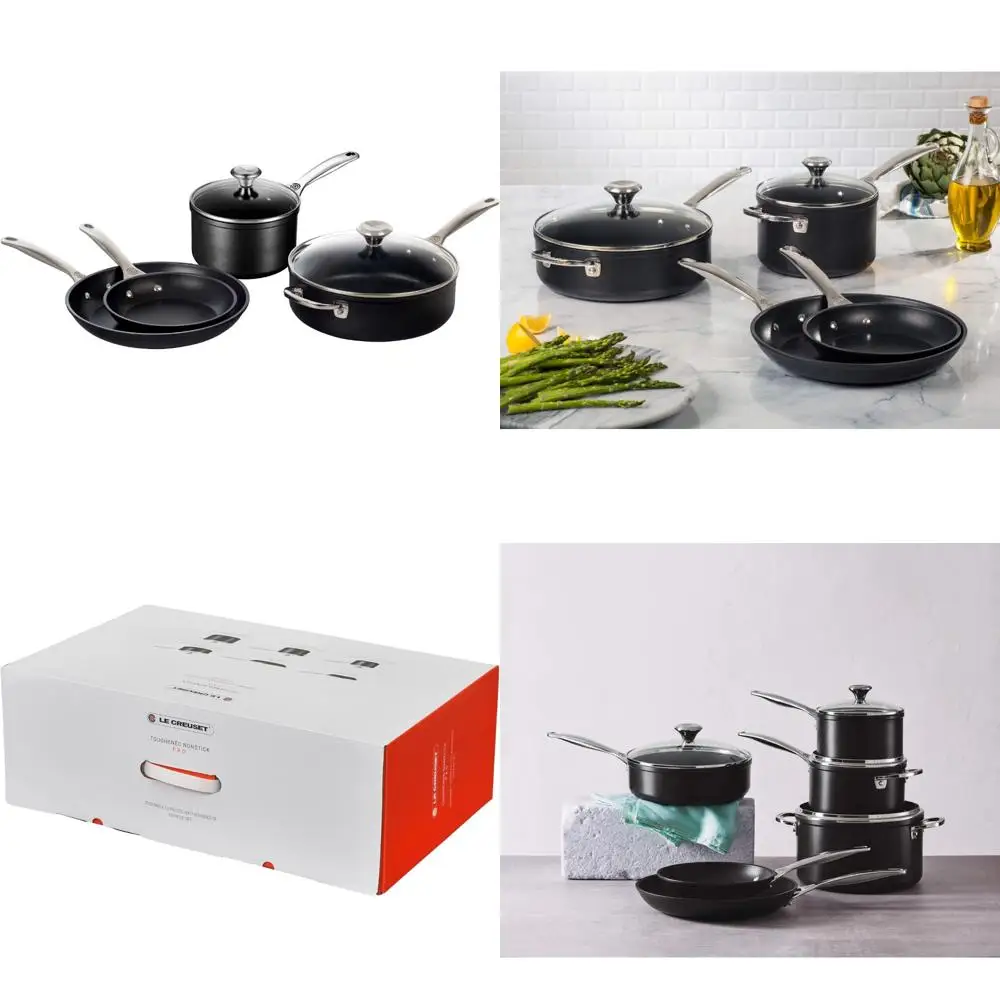 

Luxury 10-Piece Copper Pan Induction Cookware Set - Non-Stick, 21.5 x 11.5 x 11