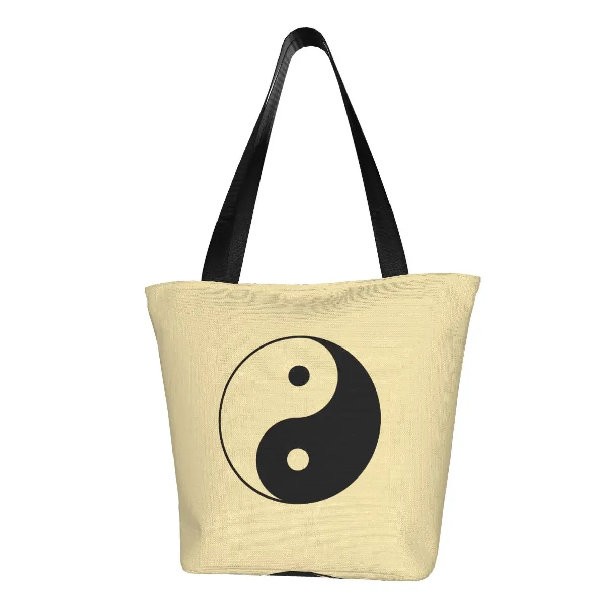 Custom Sign Shopping Canvas Bag Women Washable Grocery Peace Serenity Harmony Tote Shopper Bags