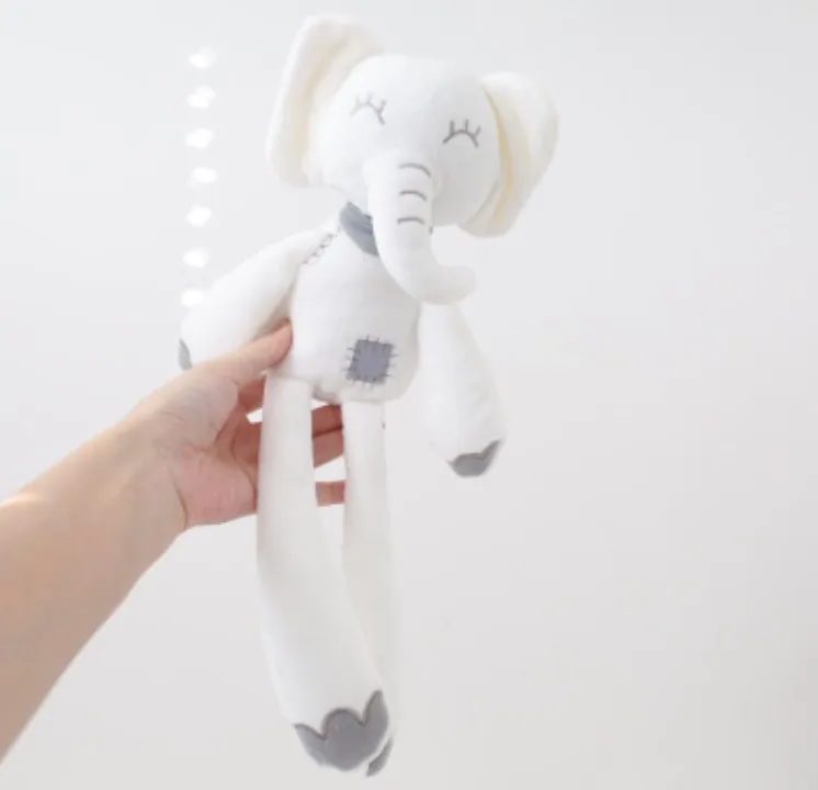 36cm High Quality Cute Plush Elephant Doll  Plush Newborn Animal Gift Baby Soft Sleeping Mate Stuffed Toys