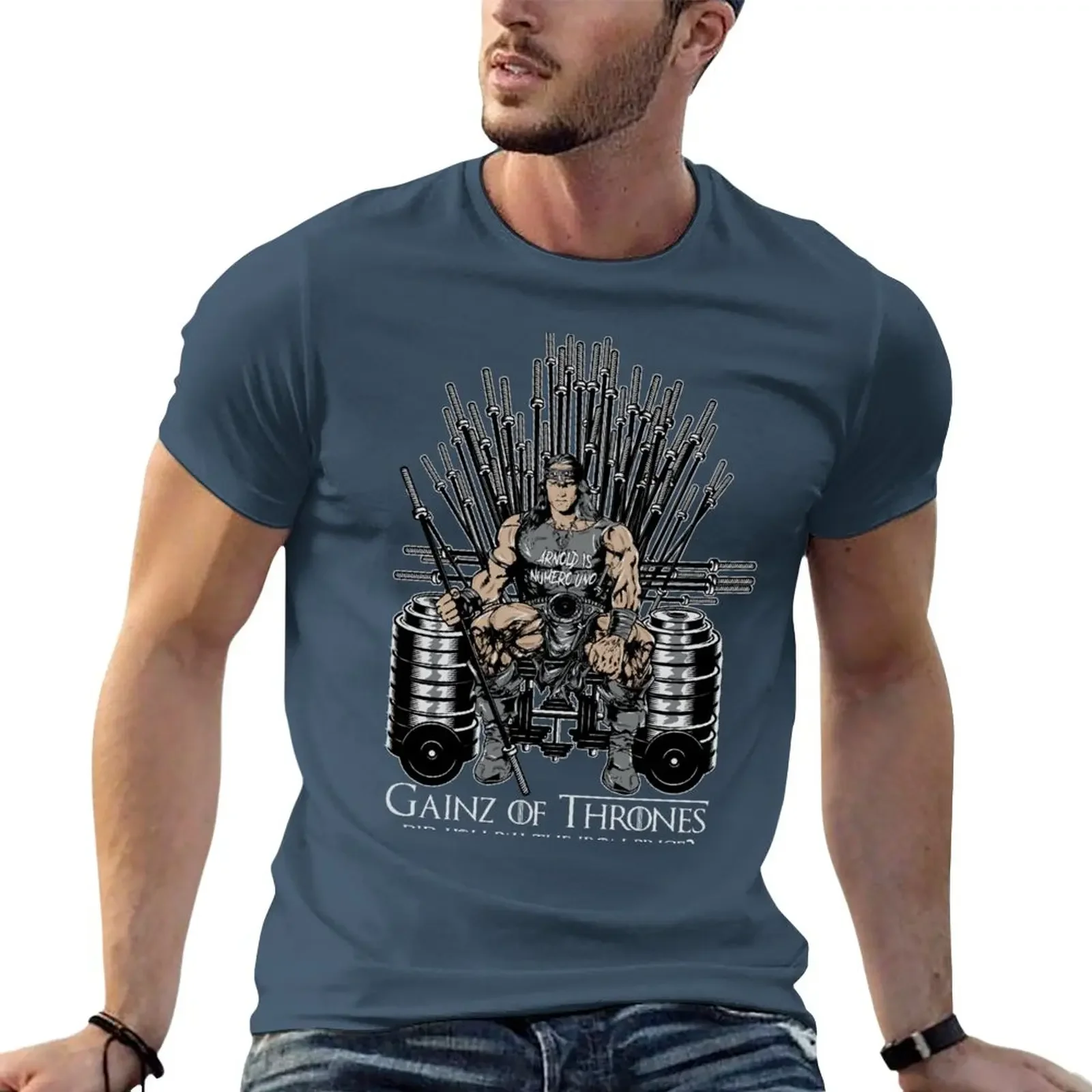 Gainz of Thrones - Pay the Iron Price T-Shirt vintage graphics Aesthetic clothing sweat shirts, men