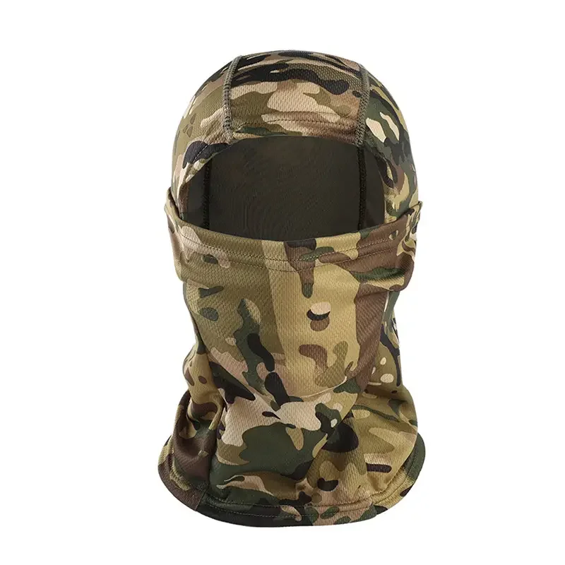 Camouflage Balaclava Outdoor Fishing Hunting Hood Face Mask Cover Khaki Black CP Color