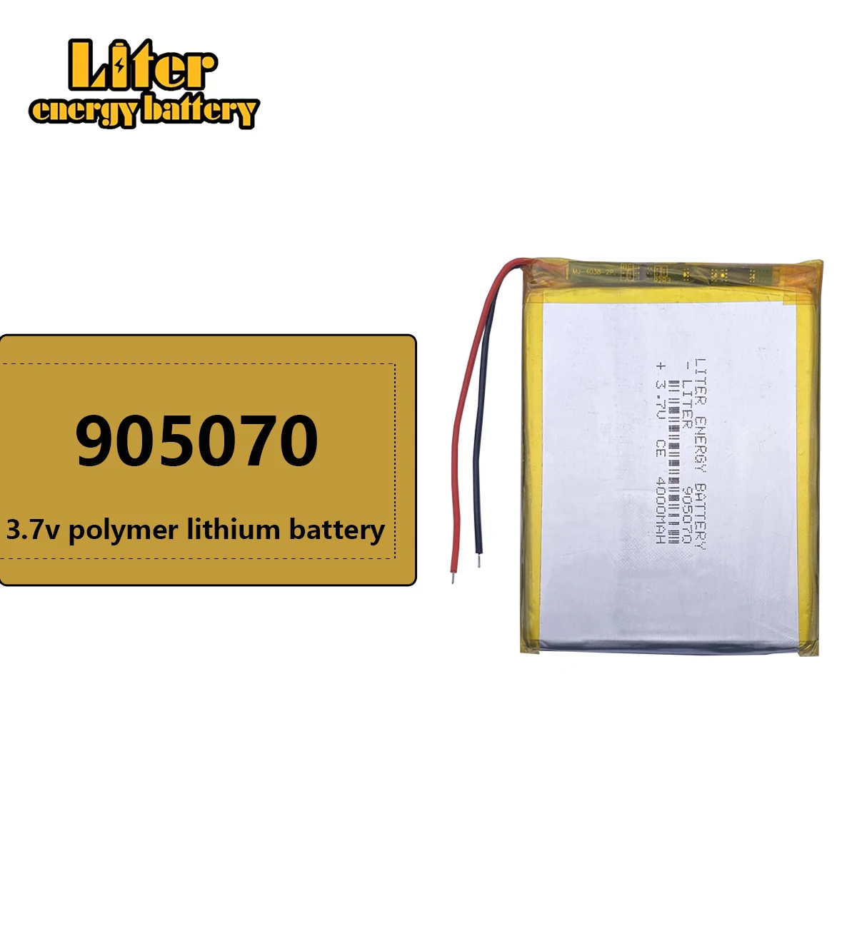 best battery brand 3.7V,4000mAH 905070 polymer lithium ion / Li-ion battery for model aircraft,GPS,mp3,mp4,cell phone,speaker