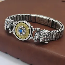 Buddhastone New Niche Woven Double Pixiu Charm Bracelet for Men's Ins Trendy Retro Personalized Jewelry Fashion Jewelry