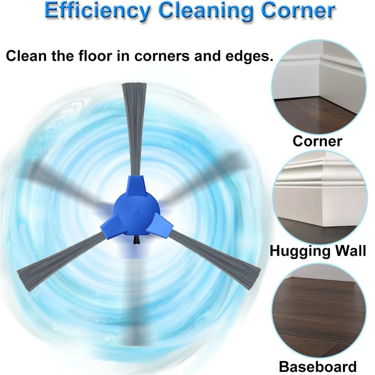 HIWS لـ RoboVac 30C MAX/G30 Edge/11S Max/15C Max/G30/G30 MAX/G30 مكنسة كهربائية هجينة فرشاة جانبية رئيسية مرشحات HEPA #1