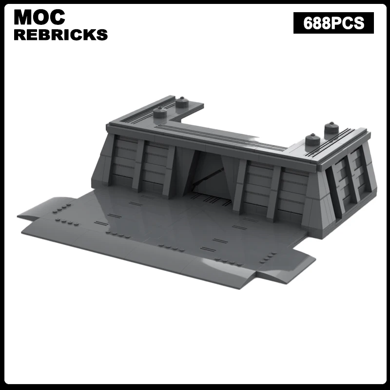 

Space Wars Modular Ground Base System Bunker MOC Building Blocks Assembly Model Bricks Display Children Holiday Toys Gifts