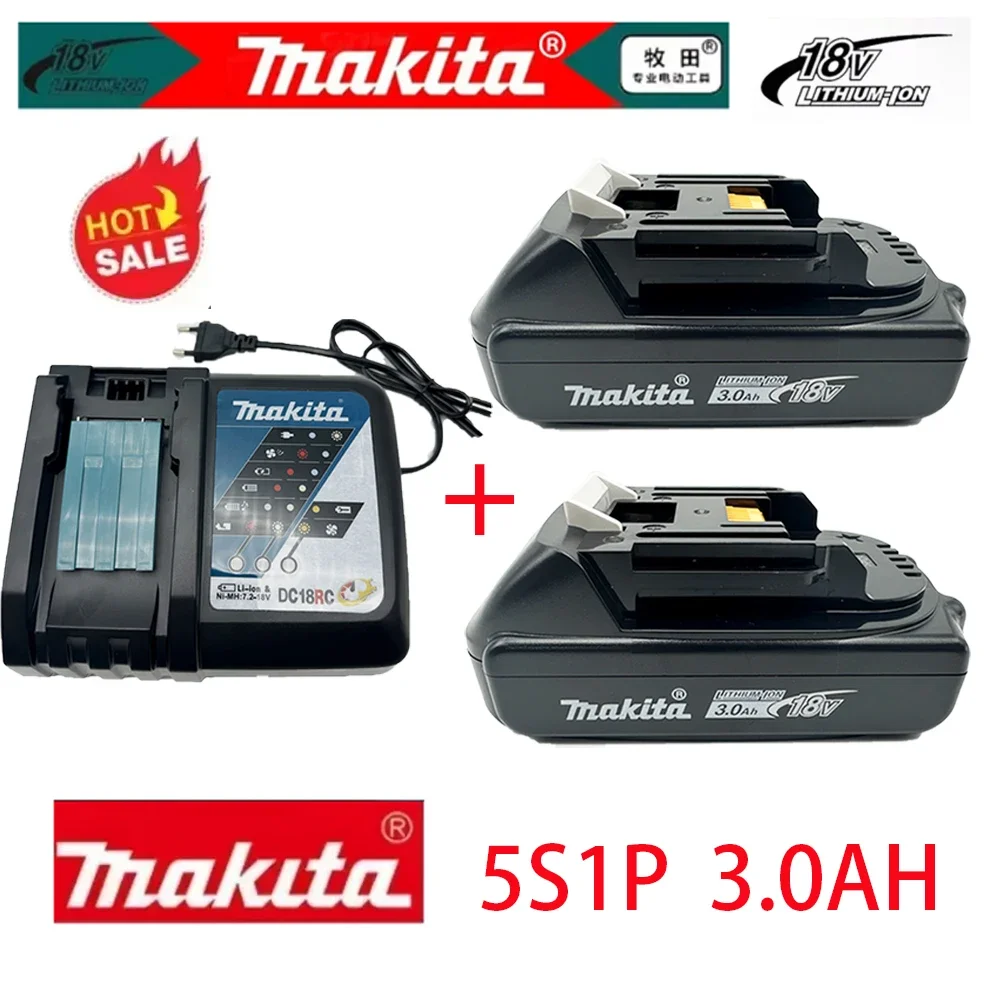 

Новая оригинальная аккумуляторная батарея Makita 18В 3.0Ач (BL1830B, BL1840, BL1840B, BL1850, BL1850B, 18650, LXT400) для электроинструментов, 2026 год