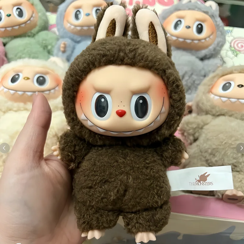 Original Pop Mart The Monster Labubu Heartbeat Macarons Vinyl  Face Plush Doll V1 Blind Box Toy For Kids Christmas Gift