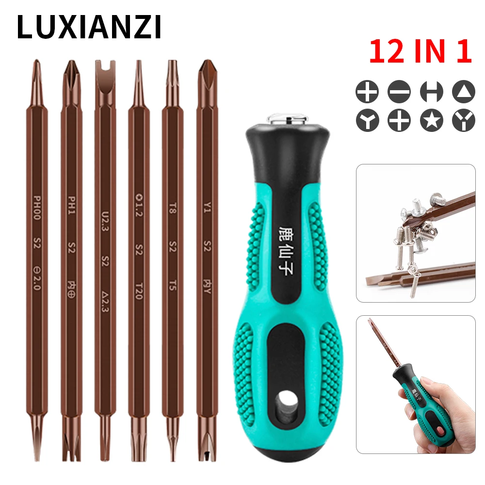 LUXIANZI Precision Screwdriver Set 6/12/17 in 1 For Home Appliance Repair Hand Tool Torx Phillips Magnetic Screw Driver Bits kit