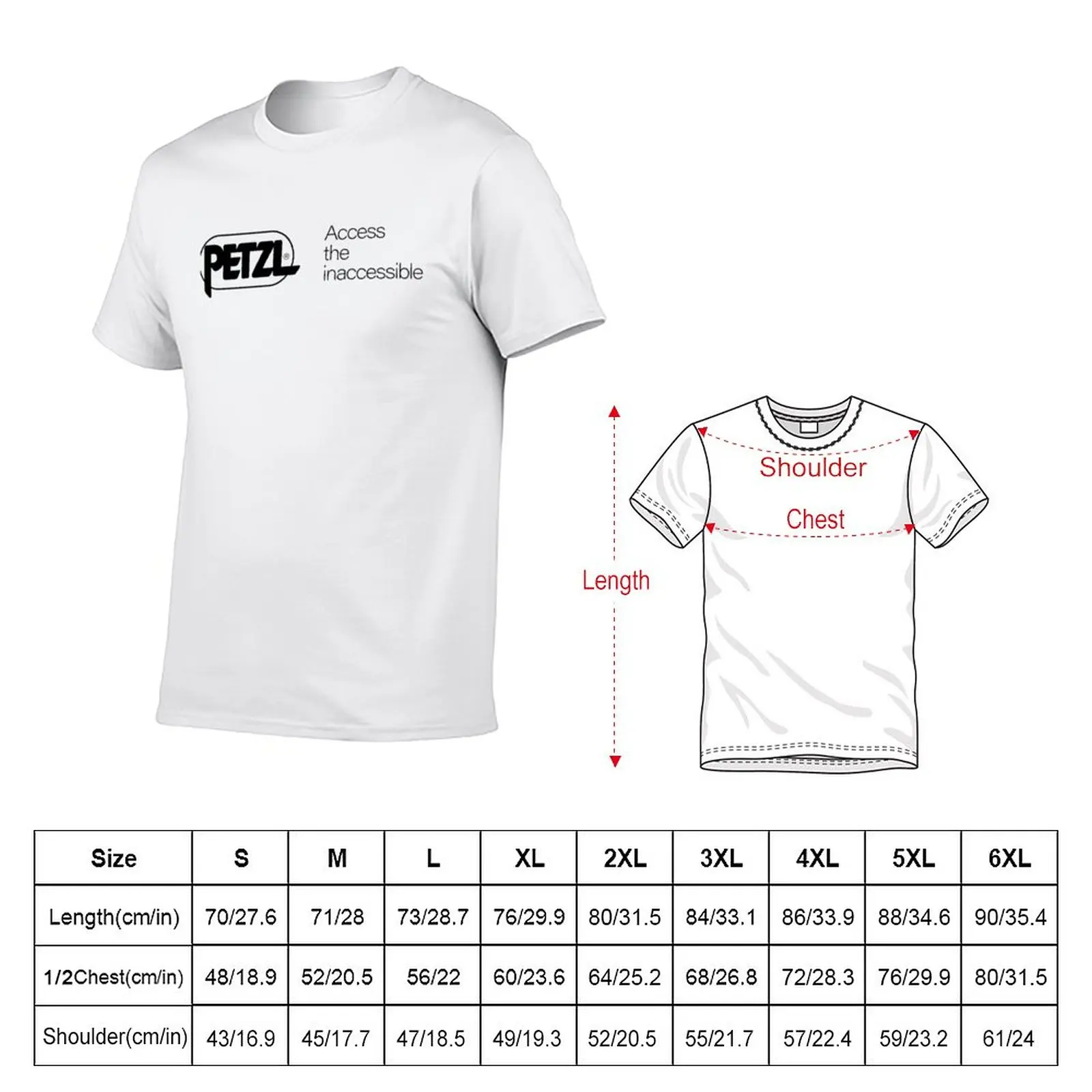 The Petzl Patch Tee T-Shirt new edition blacks hippie clothes anime clothes Men\'s t-shirts