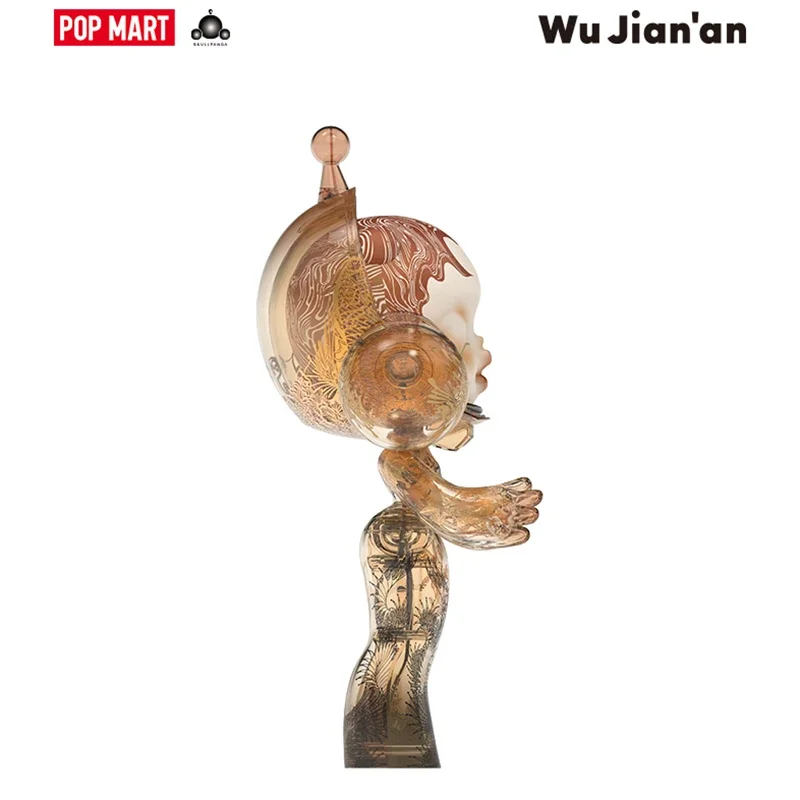 POPMART MEGA SKULLPANDA 400% Wu Jian An Nine Heavens caja ciega sorpresa caja misteriosa lindo Anime figuras de acción decoración del hogar